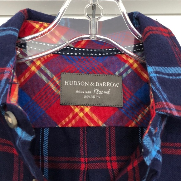 NWOT Blue Plaid Cotton Flannel - Picture 3 of 5